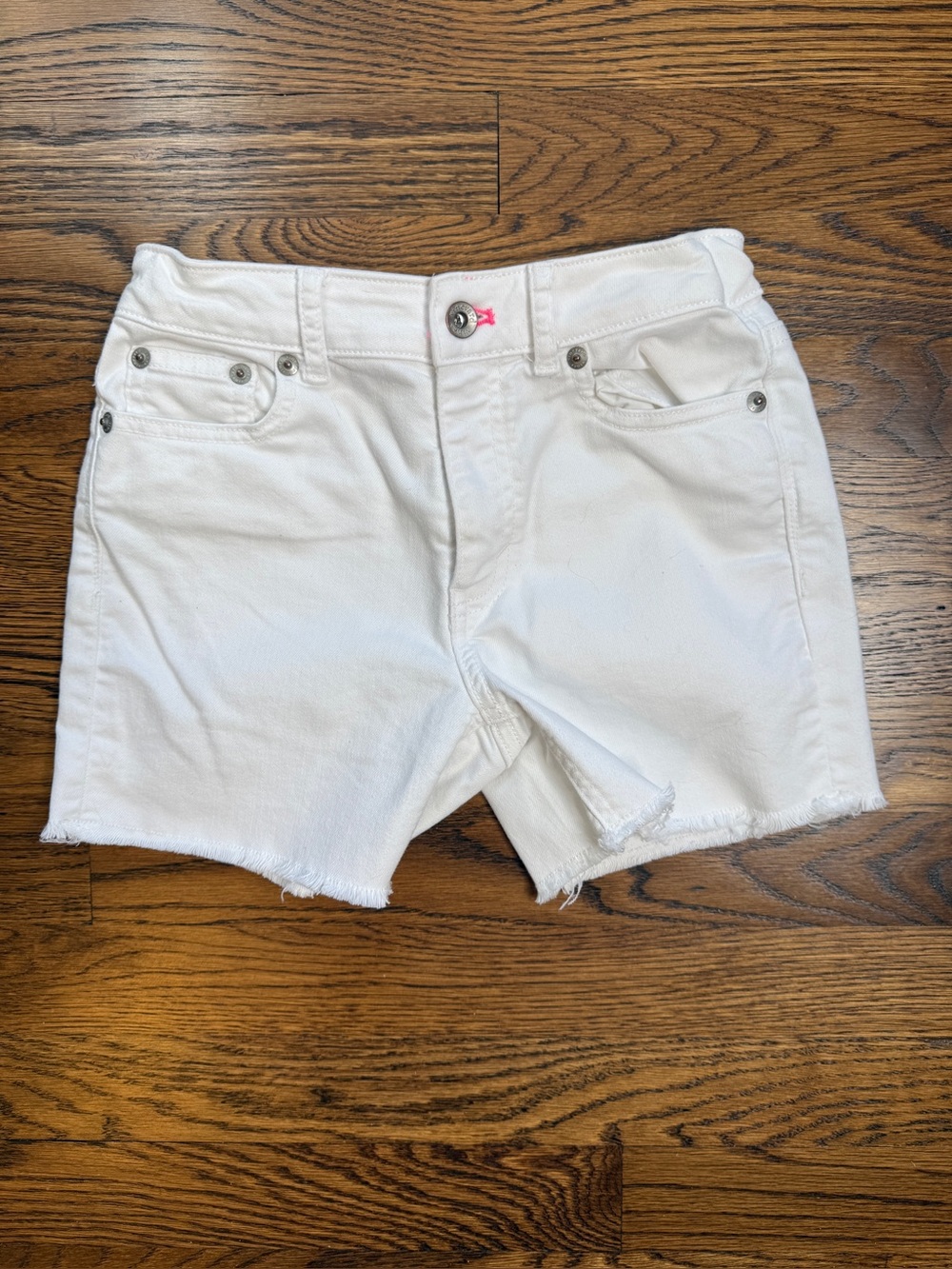 Vineyard Vines Girls white Denim Cutoff Preppy Coastal Summer Shorts Size 8-10